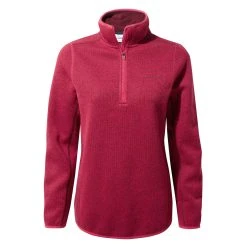 Craghoppers Women's Caldera Half Zip Fleece Jacket Winter Rose CWA245