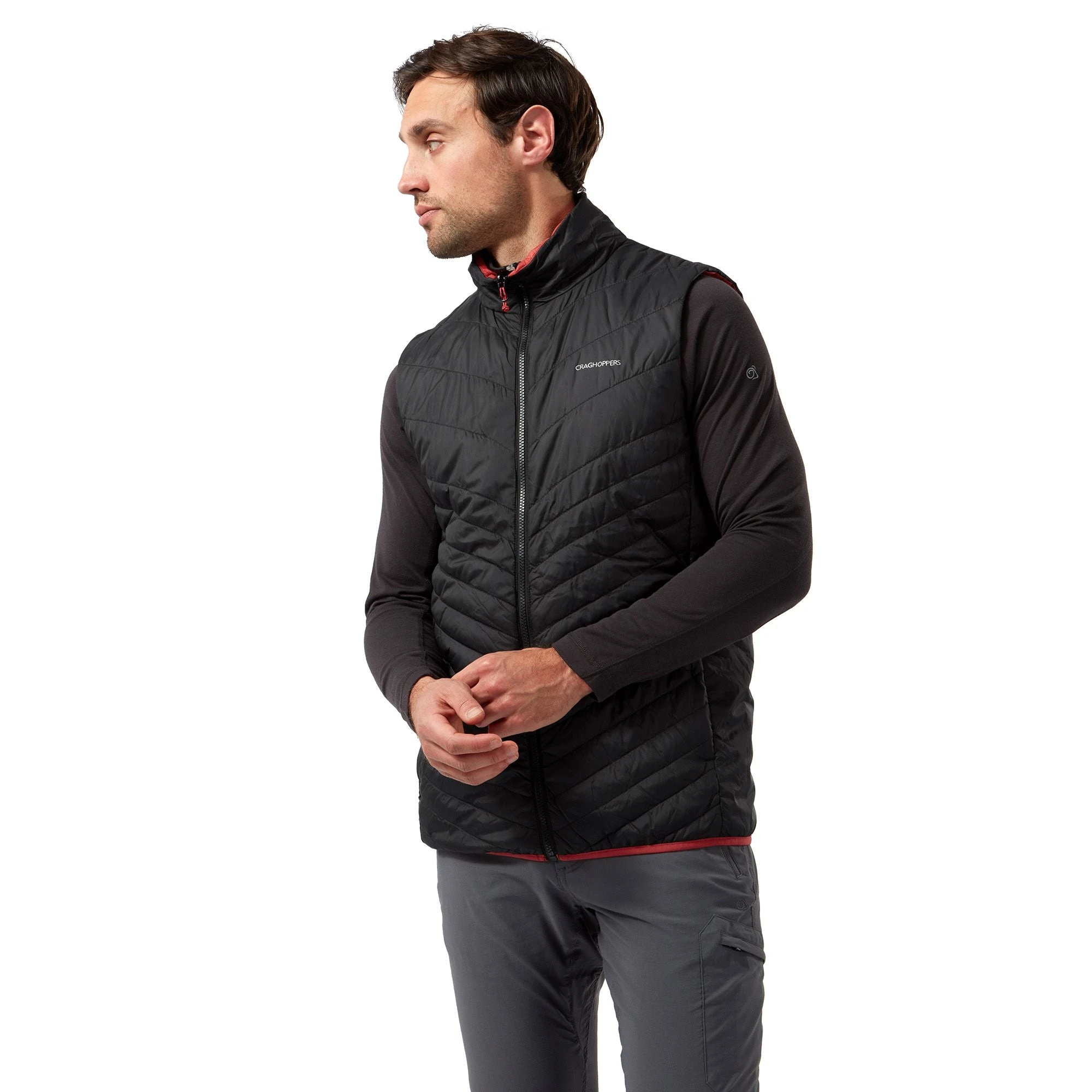 Craghoppers Men's Compresslite Vest Black/Red CMB812 RRP £60 - Image 2