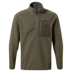 Craghoppers Men's Crawley Half-Zip Fleece Olive SCMA158