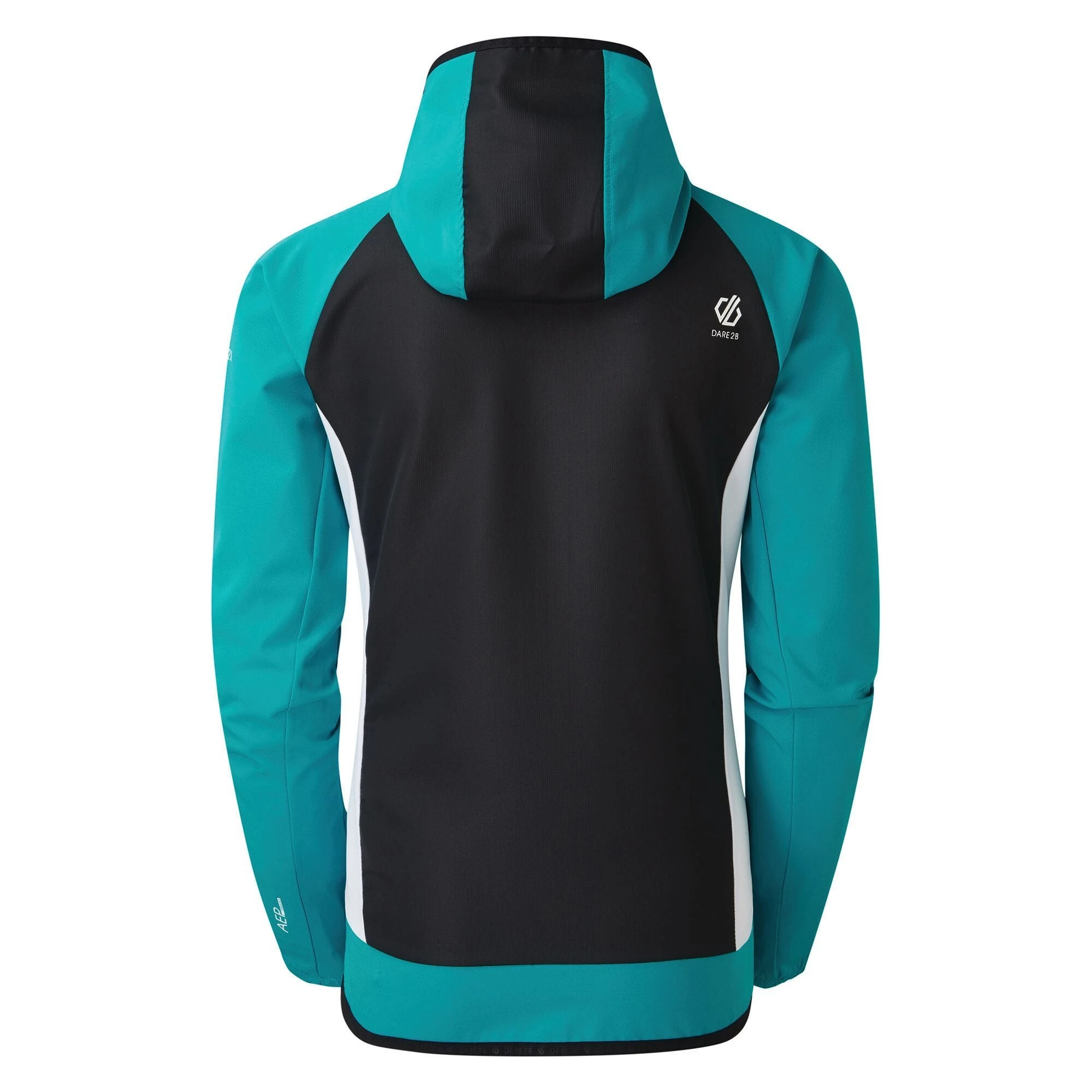 Dare2B Dare 2b Women's Duplicity Hooded Softshell Jacket Fresh Water Blue Black RRP £70 - Image 3