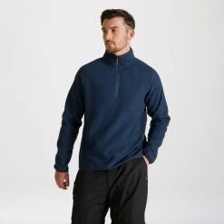 Craghoppers Men's Durrus Half Zip Fleece Loch Blue SCMA173