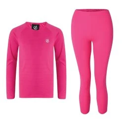 Dare2B Dare 2b Girls' Elate Base Layer Set Cyber Pink RRP £30