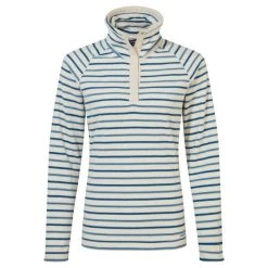 Craghoppers Women's Ella Overhead Fleece Seasalt / Yale Blue Stripe