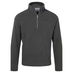Craghoppers Men's Hayden Half Zip Fleece Black Pepper
