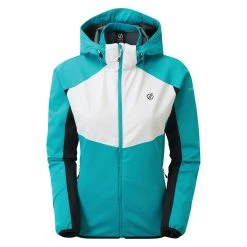 Dare2B Dare 2b Women's Incentive Waterproof Hooded Softshell Jacket Blue RRP £90