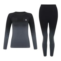 Dare2B Dare 2b Women's In The Zone Performance Base Layer Set Black RRP £65