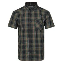 Regatta Men's Kalambo V Short Sleeve Shirt Deep Forest