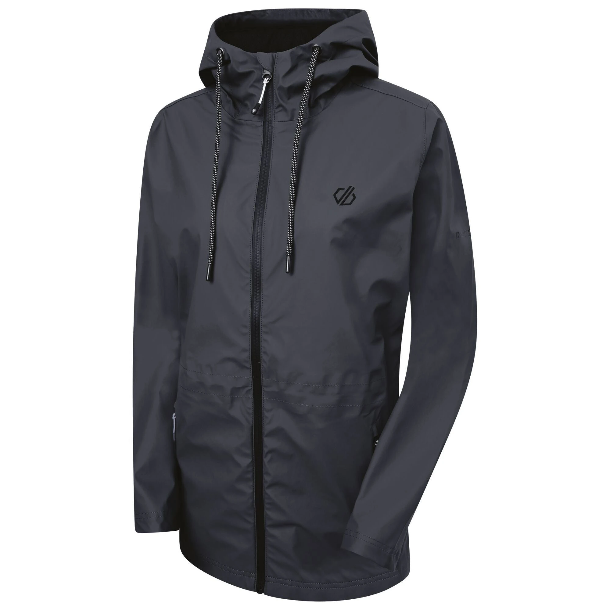 Dare2B Dare 2b Women's Lambent Waterproof Hooded Mac Jacket RRP £70 DWW505 Grey