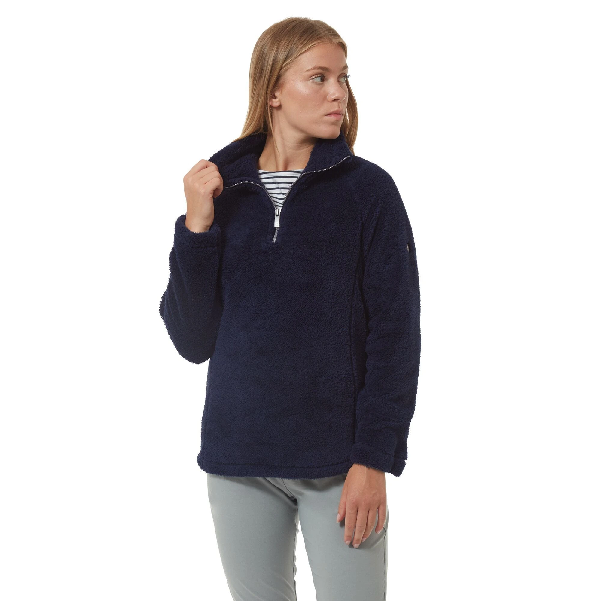Craghoppers Women's Marla Cosy Sherpa Half-Zip Fleece Navy CMA271 - Image 2
