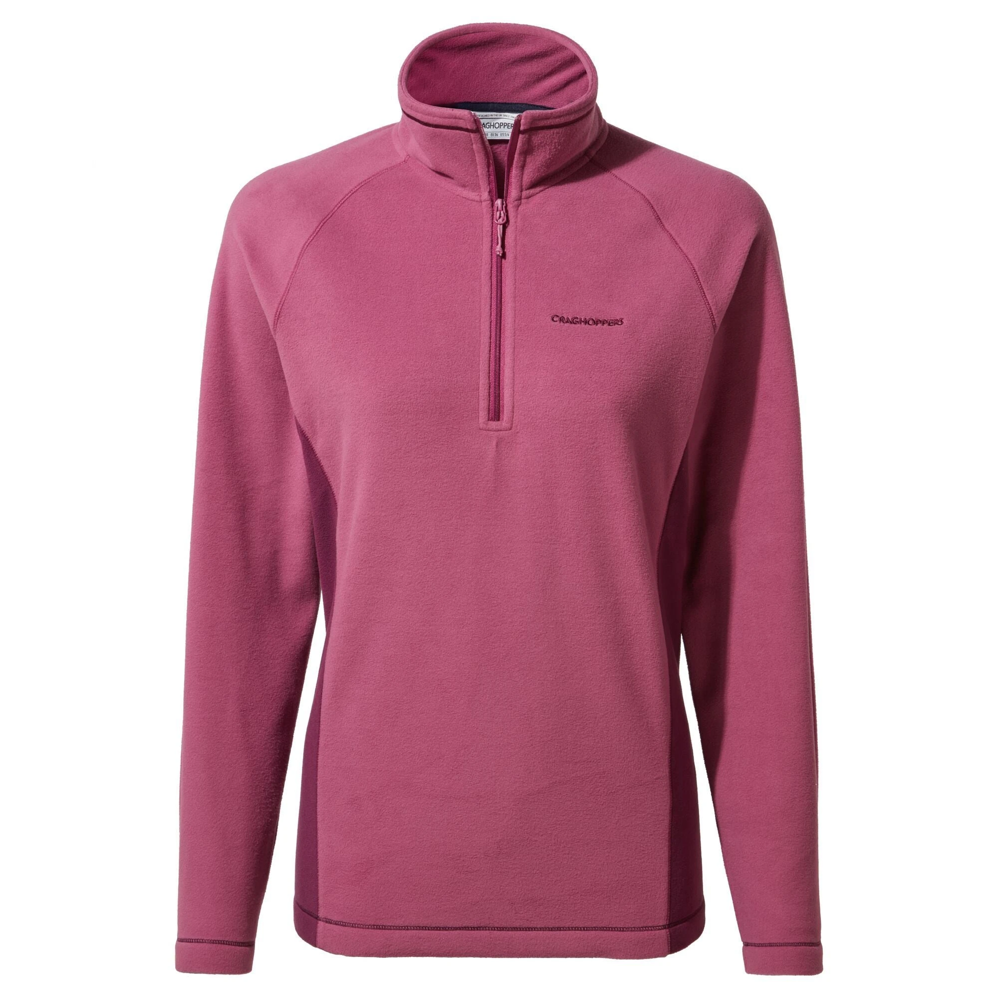 Craghoppers Women's Miska Half-Zip Fleece Baton Rouge/ Blackcurrant CWA265 RRP £35