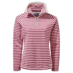 Craghoppers Natalia Raspberry Striped Half-Zip Fleece RRP £50