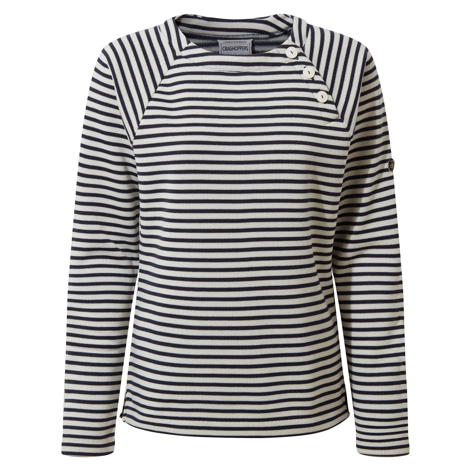 Craghoppers Women's Neela Crew Neck Insulating Jumper Navy Stripe CWA267