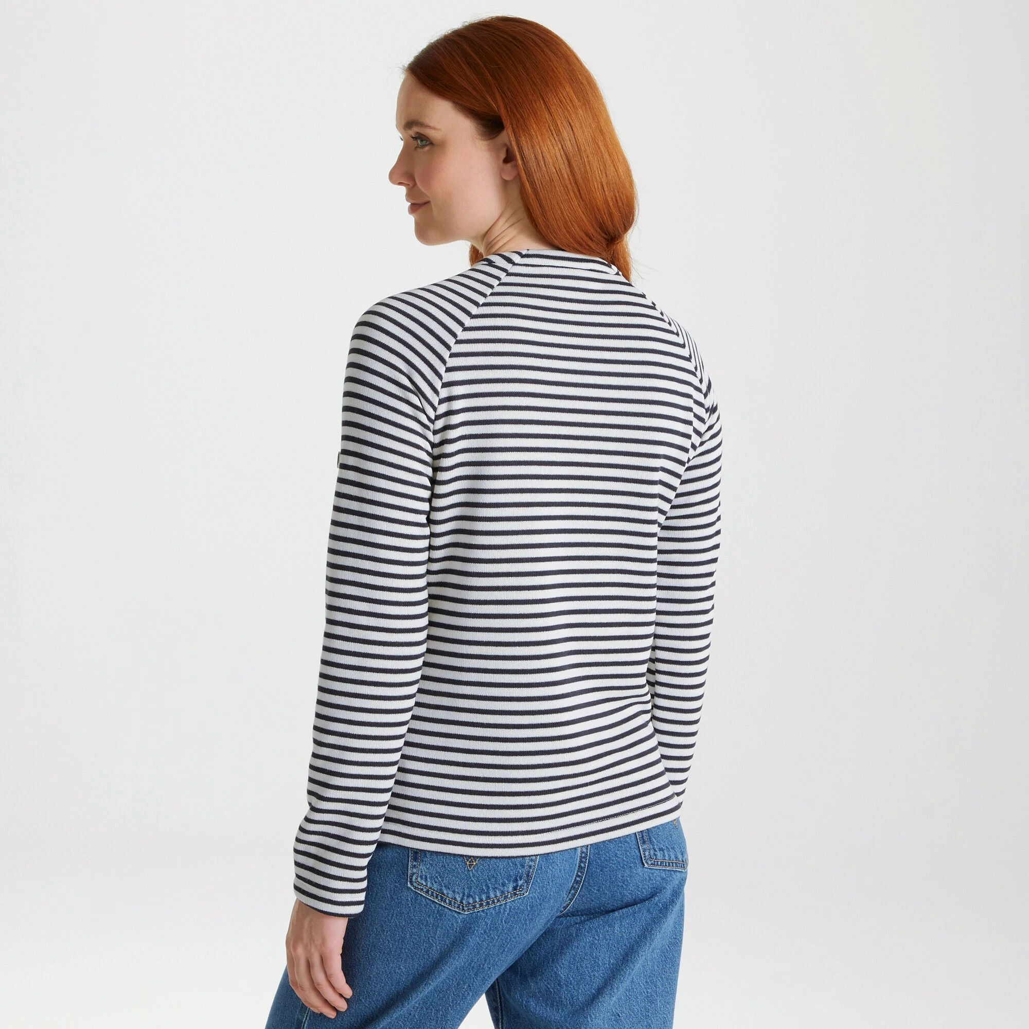 Craghoppers Women's Neela Crew Neck Insulating Jumper Navy Stripe CWA267 - Image 3