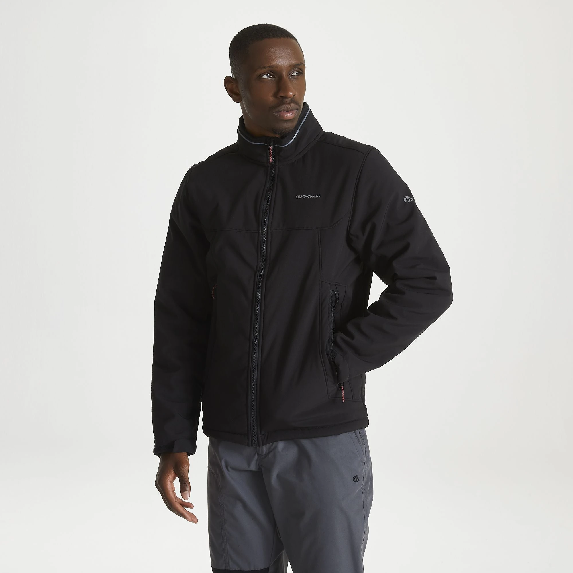 Craghoppers Men's Nerva Weatherproof Fleece Lined Softshell Black - Image 2