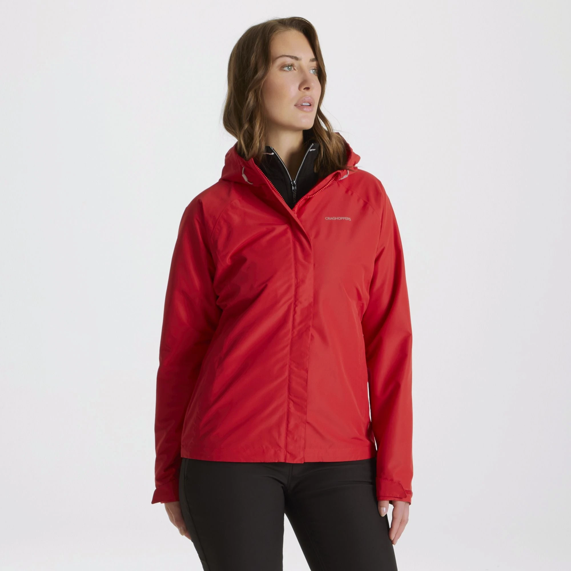 Craghoppers Women's Orion Waterproof Shell Jacket Red CWW1162 - Image 2
