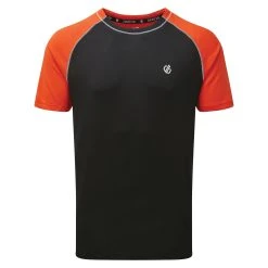 Dare2B Dare 2b Men's Peerless T-Shirt Black/ Trail Blaze DMT499