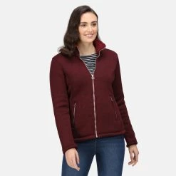 Regatta Women's Razia Full Zip Winter Lined Fleece Claret