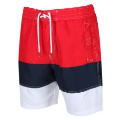 Regatta Men's Bractmor VI Swim Shorts True Red/Navy/White