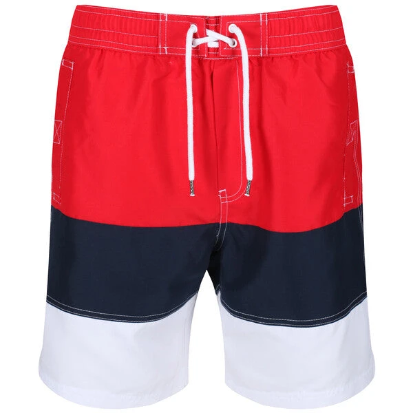 Regatta Men's Bractmor VI Swim Shorts True Red/Navy/White - Image 2