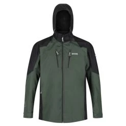 Regatta Men's Calderdale IV Waterproof Jacket Deep Forest, Black