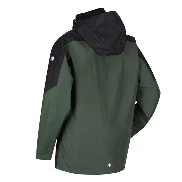 Regatta Men's Calderdale IV Waterproof Jacket Deep Forest, Black - Image 2