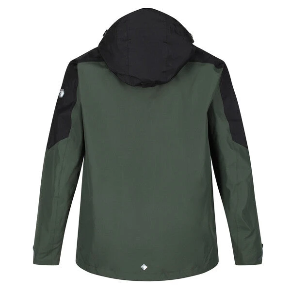 Regatta Men's Calderdale IV Waterproof Jacket Deep Forest, Black - Image 3