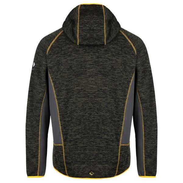 Regatta Men's Cartersville V Stretch Fleece Jacket Dark Khaki/Seal Grey - Image 4