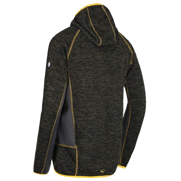 Regatta Men's Cartersville V Stretch Fleece Jacket Dark Khaki/Seal Grey - Image 3