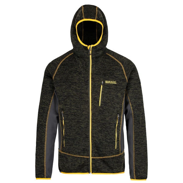 Regatta Men's Cartersville V Stretch Fleece Jacket Dark Khaki/Seal Grey - Image 2