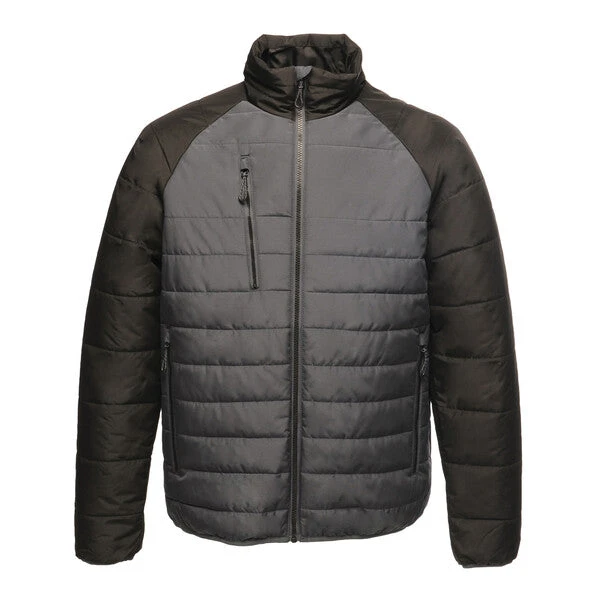 Regatta Men's Glacial Hybrid Jacket Seal Grey/Black TRA453 - Image 3