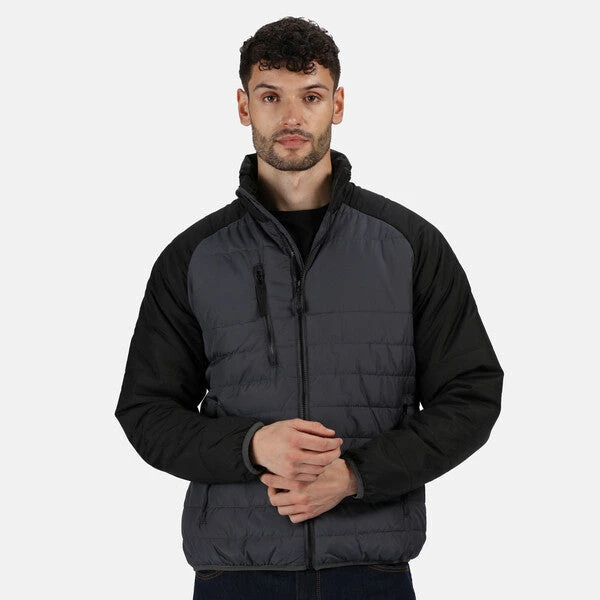 Regatta Men's Glacial Hybrid Jacket Seal Grey/Black TRA453