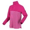 Regatta Women's Camiola II Half Button Jersey Fuchsia/White Stripe
