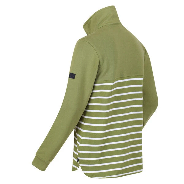 Regatta Women's Camiola II Half Button Jersey Greenfields/White Stripe - Image 3