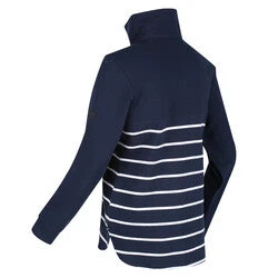 Regatta Women's Camiola II Half Button Jersey Navy/White Stripe - Image 4