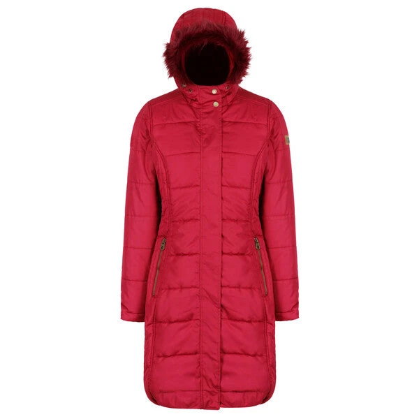 Regatta Women's Fermina II Long Baffle Jacket - Delhi Red - Image 2