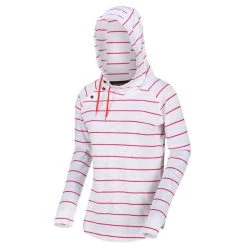 Regatta Women's Merindah Lightweight Overhead Hoodie Virtual Pink Stripe