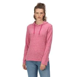 Regatta Women's Montes Lightweight Fleece Hoody Rethink Pink/White