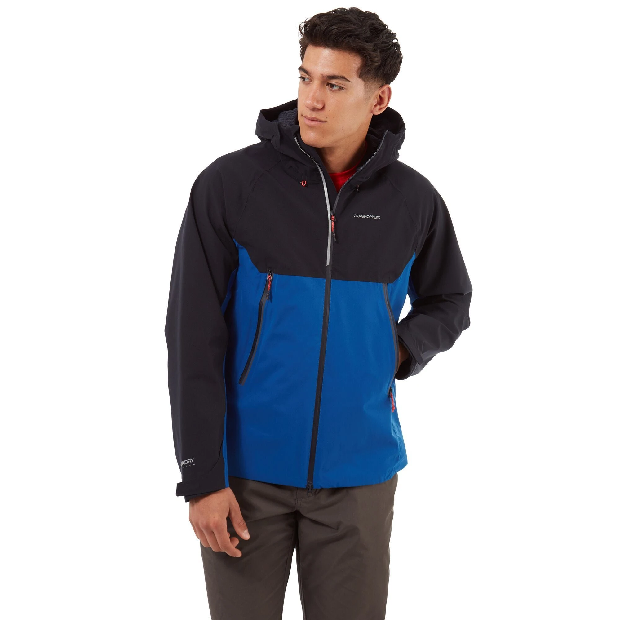 Craghoppers Men's Trelawney Waterproof Jacket Deep Blue/ Dark Navy CMW772 - Image 2