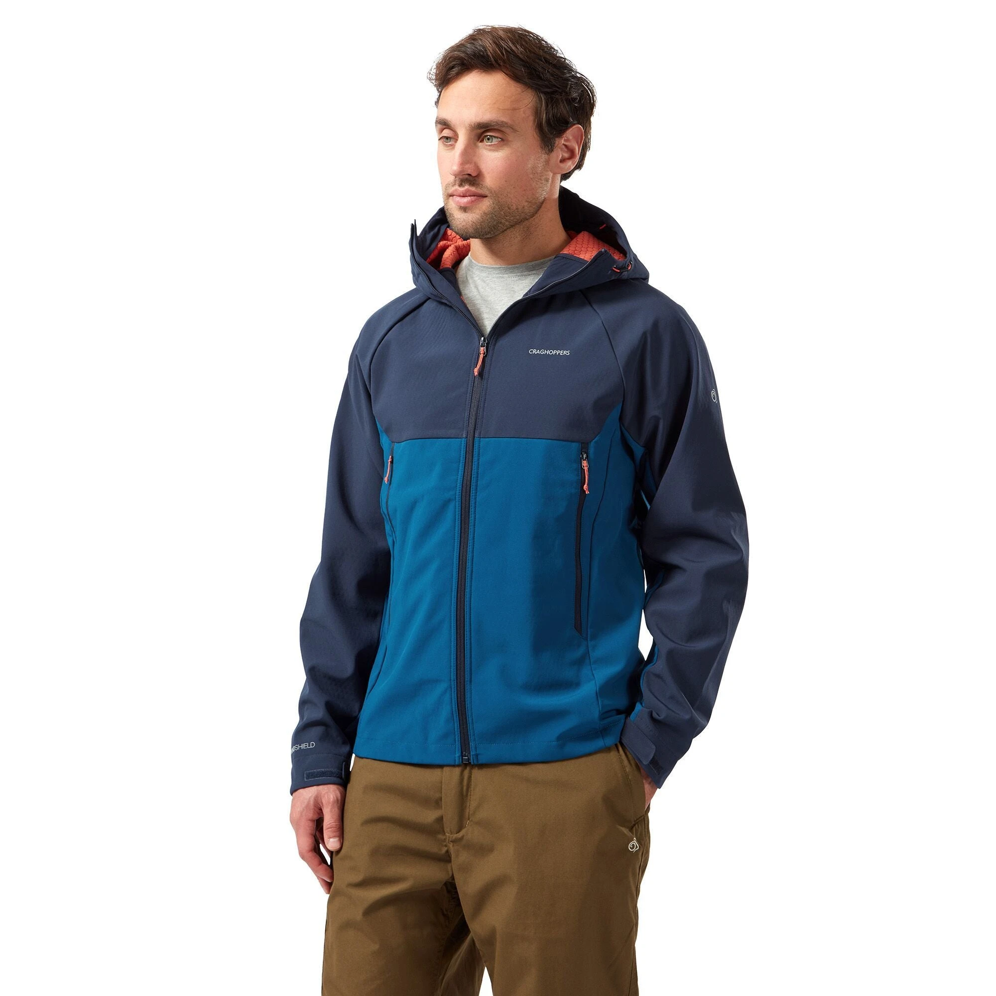 Craghoppers Men's Trent Weatherproof Hooded Softshell Jacket Navy/Blue RRP £80 - Image 2